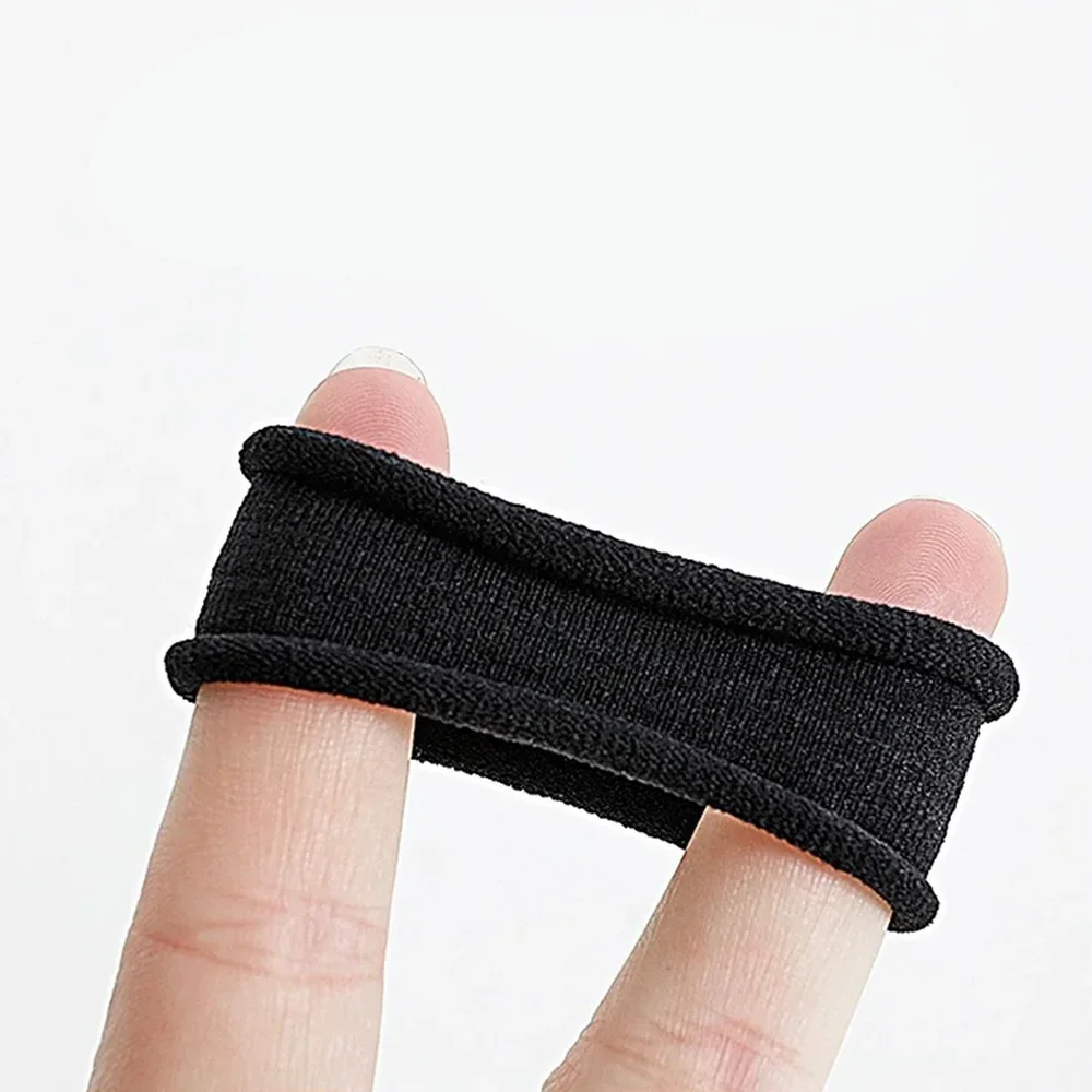 10pcs Black Basic Hair Bands, High Elastic Rubber Ties
