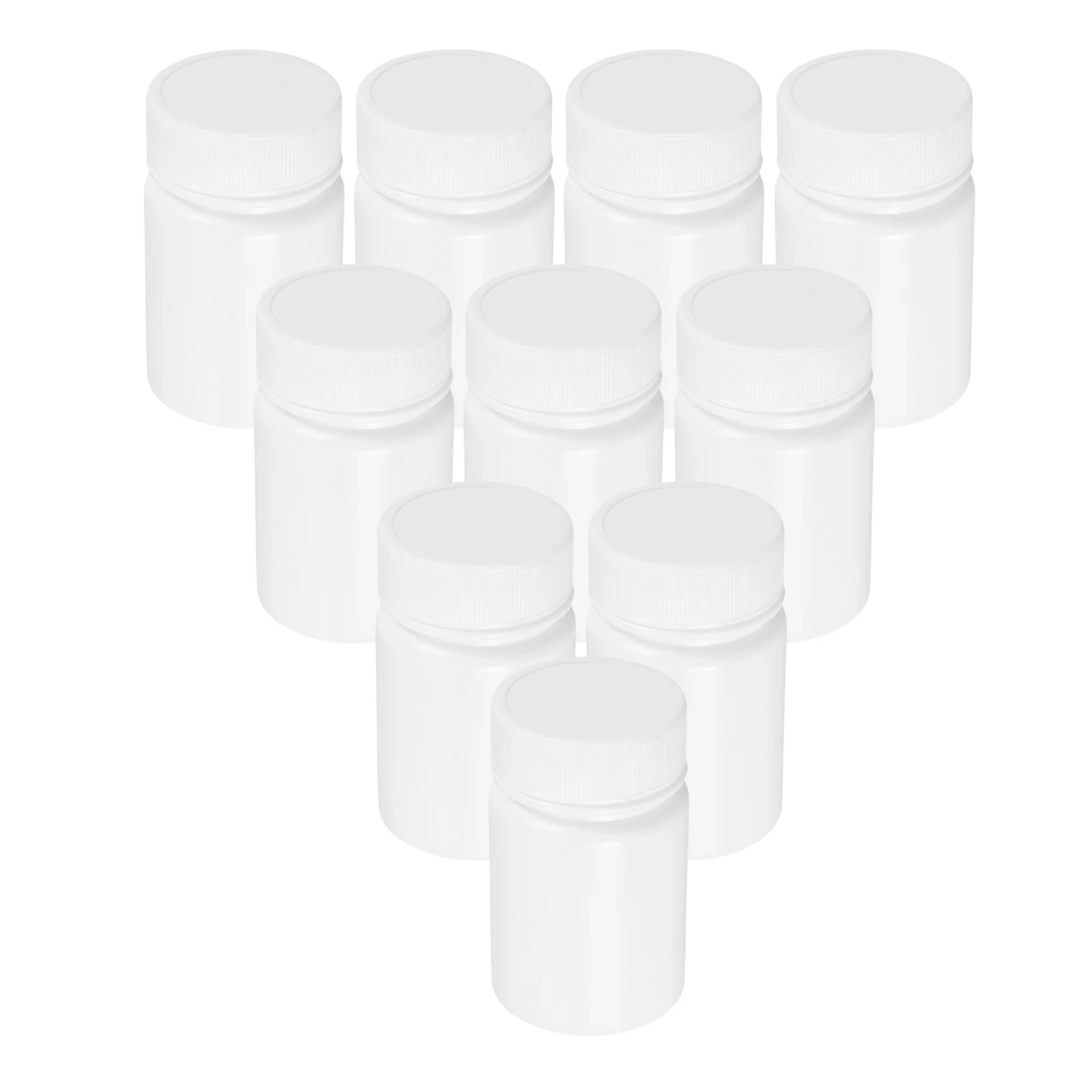 

10Pcs Sample Bottles Medicine Storage Organizer Durable Travel Dispenser Container 40ml Medicine Bottle with Cap