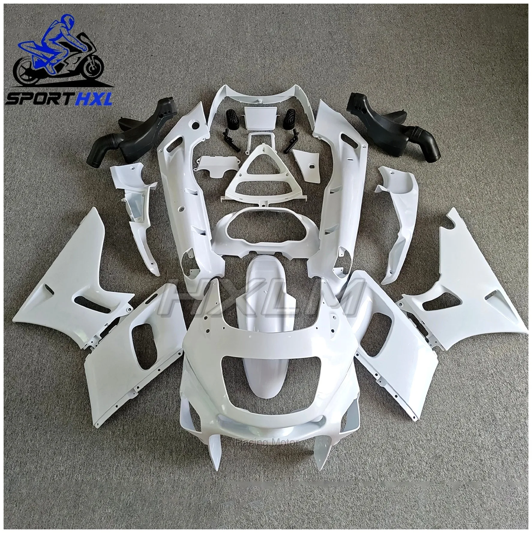 Motorcycle Fairing Body Kit - Motorcycle Fairing Kits For Kawasaki Ninja ZZR400 ZZR600 ZX-6E 93-07 Injection Unpainted Bodywork