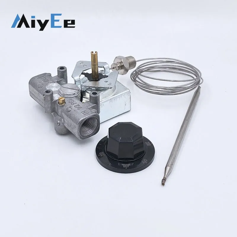 

Газовый термостат, клапан, регулятор температуры фритюрницы 200-400 ℉ с 1/4 дюйма NPT — коммерческое использование