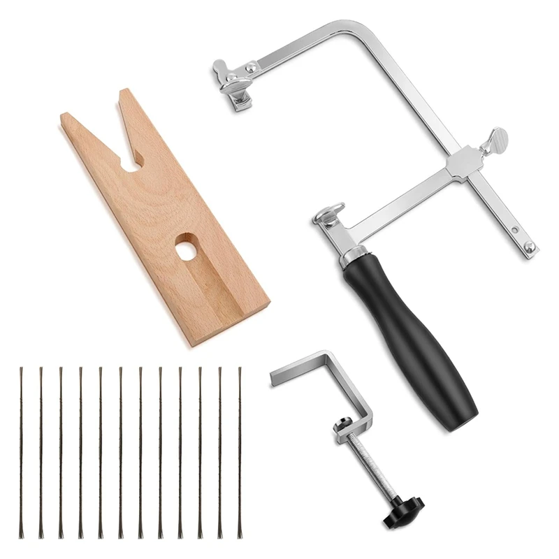 3 In 1 Professional Jeweler's Saw Set Saw Frame Adjustable Jewelers Tools Set For Precise Jewelry Making DIY Wood Metal