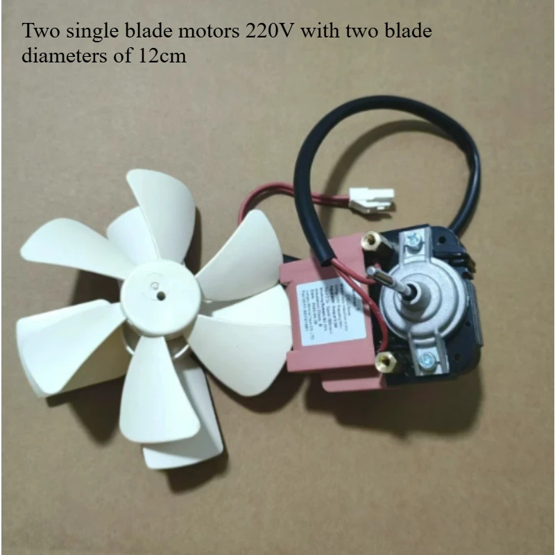 For ZYD-2J Motor Refrigeration Cabinet Fan 115V and 220V Refrigerated Glass Cabinet Dispersion Fan Double-sided Fan Blade Motor