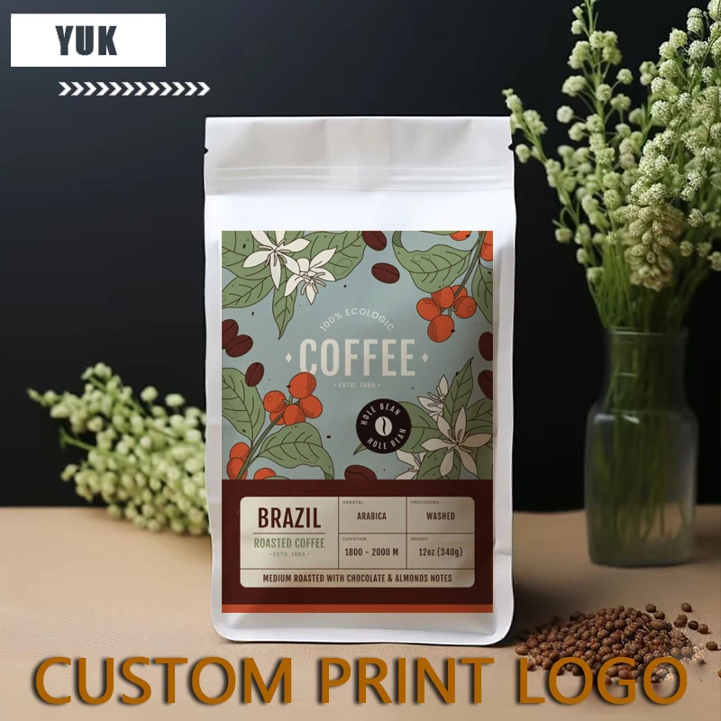 

Custom Print Recyclable Freezable Wedding Party Candy Packaging Christmas Gift Zipper Coffee Power Bags