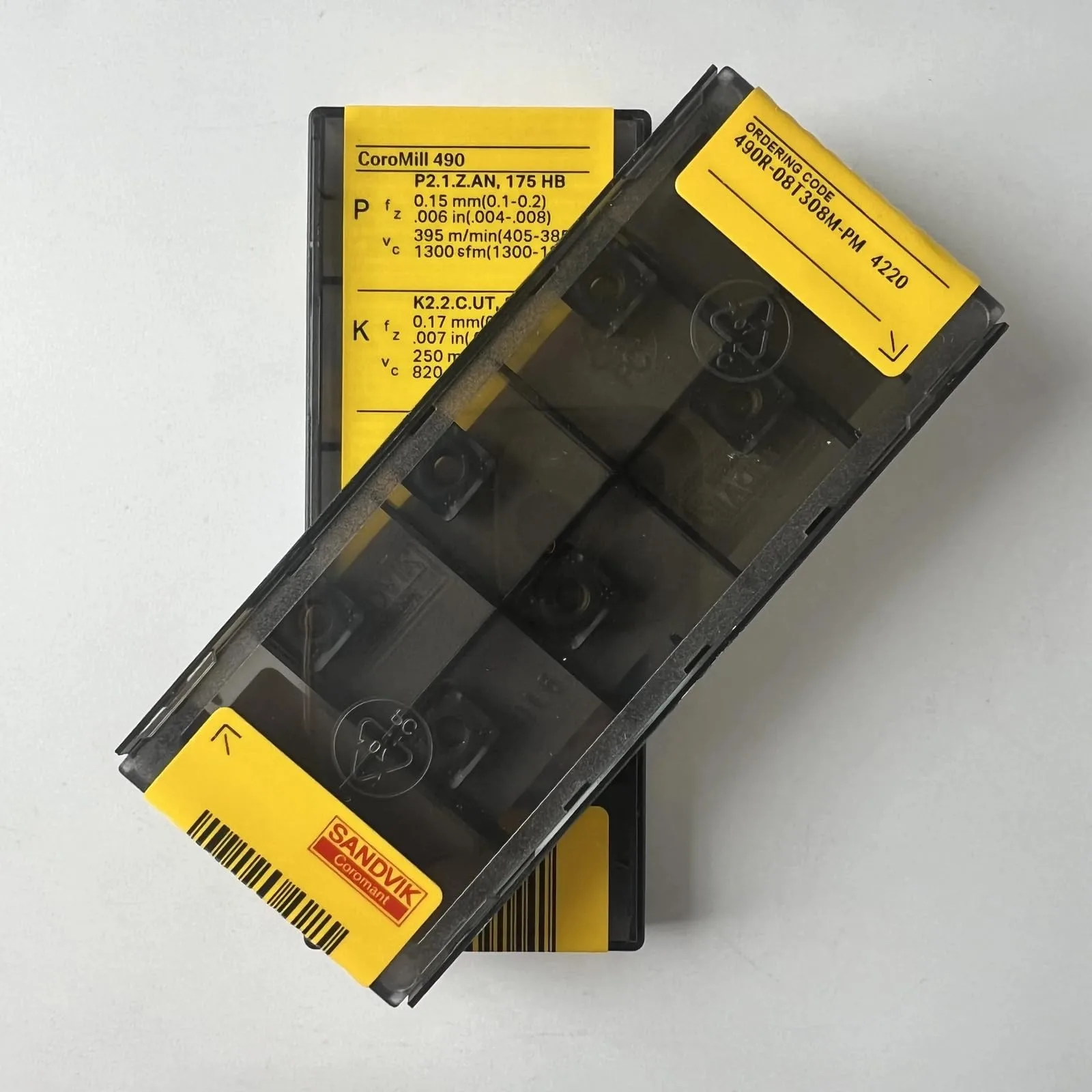 

Original SANDVIK / 490R-08T308M-PM 4220 / Hard alloy CNC Blade 10 Pcs