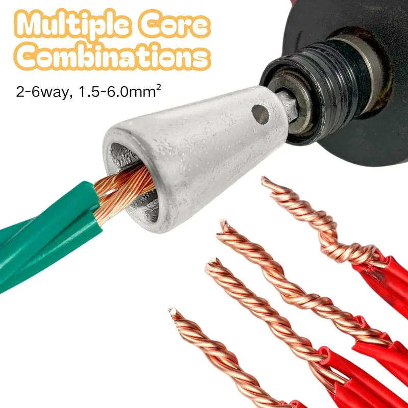 Imagem -03 - Fio Ferramenta de Torção para Eletricista Dispositivo de Cabo Conector Torcido Rapidamente Twister Drivers Power Drill Multi-ferramenta Artefato Pcs