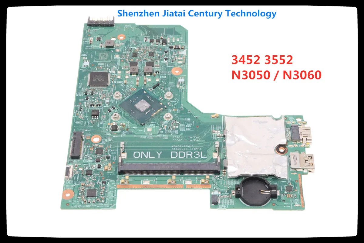 For DELL INSPIRON 3452 3552 laptop motherboardCN-0PW4MN  PW4MN mainboard  Iris BSW MB 14279-1 PWB:896X3 N3050/N3060 NOTEBOOK PC