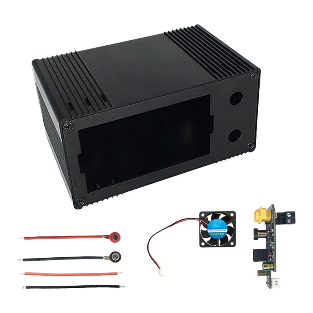 CNC Aluminum Case Kit for DC Regulated Power Supply Builds Including PD Input Capability and Rotatable Monitor Mounting Frame