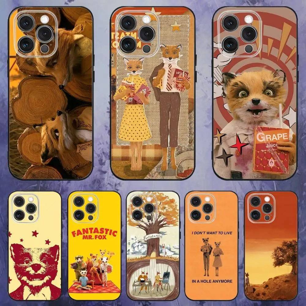 

F-Fantastic Mr F-Fox Phone Case For iPhone 17,16,15,14,13,12,Pro,Max,Plus,E,SE4,Air,Mini Black Soft Box