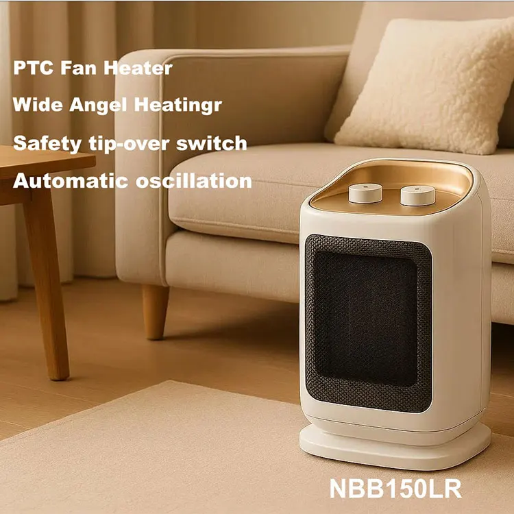 Hot Selling 2000W Heater Fast Heating Portable Fan for Household or Office Use EU Plug for Bathroom
