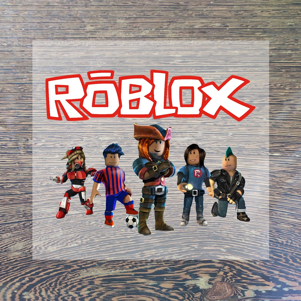 Roblox الكرتون الحديد على بقع للملابس Kawaii لعبة شخصية DIY تي شيرت بلايز نقل الحرارة التصحيح هدايا عيد ميلاد الاطفال