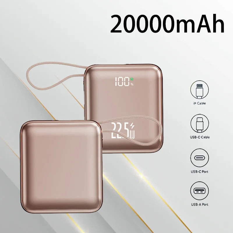 

22.5W Fast Charging Power Bank 10000mAh LED Digital Display Slim Thin Portable External Battery Charger for Mobile Phones