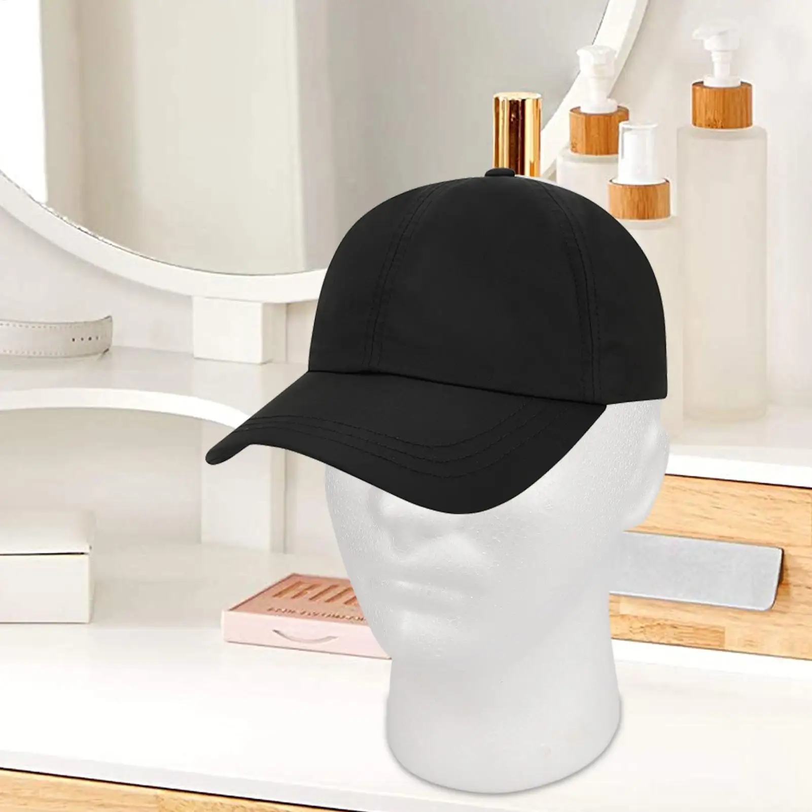 Mannequin Head Men's Hats Show Model Bracket Stand Foam Practical Cap Wig Modeling Display Salon Styling Making