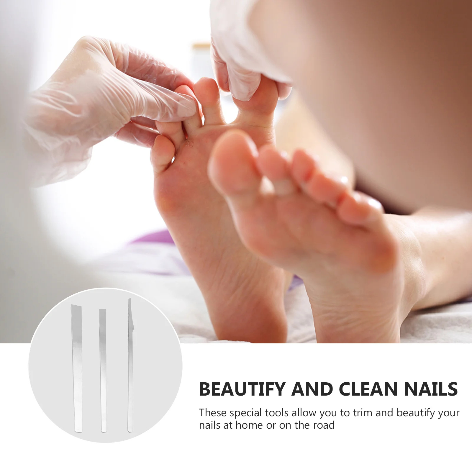 3 stücke Edelstahl Werkzeuge Nagel Pflege Fußpflege Werkzeuge Set Fuß Werkzeug Nagel Pflege Kit Pediküre Pediküre Werkzeug Liefert