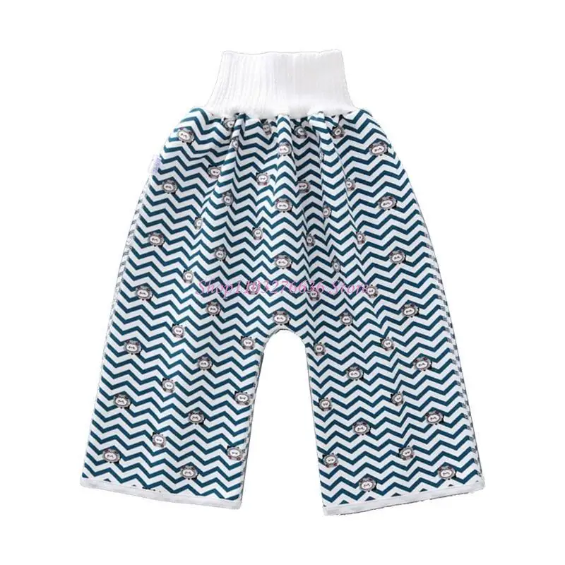 R6FD مريح الأطفال حفاضات تنورة السراويل 2 في 1 مكافحة ترطيب السرير قابل للغسل القطن قعادة التدريب الحفاض السراويل سرير مقاوم ل