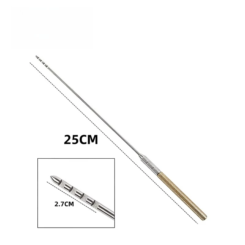 25cm/35cm Fat Gold Handled Stainless Steel