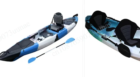 Fixed Seats For 4M Rotomolded Boat, 2-Person Outdoor Canoe Kayak Fishing Camping Seat Only, NOT Include Kayak/Canoe Hull