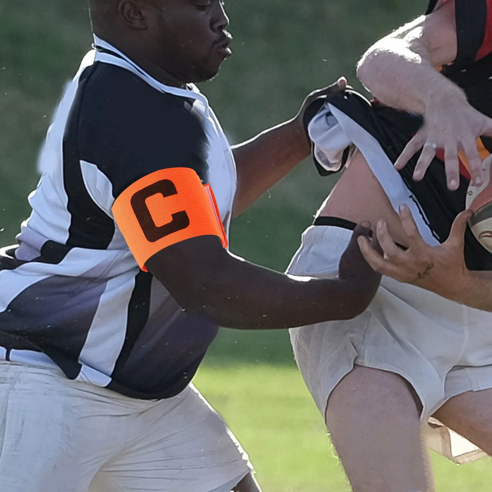 Soccer Captain Armband Wear-Resistant Material Bright Anti-Slip Design for Football Basketball