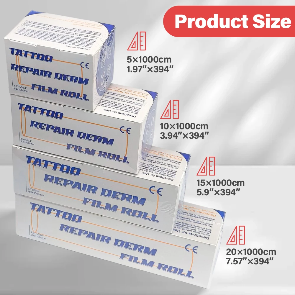 10M Waterproof Protective PU Healing Film Tattoo Bandage for Aftercare Bandage Transparent Skin Repair Wrap Roll Tattoo Supplies