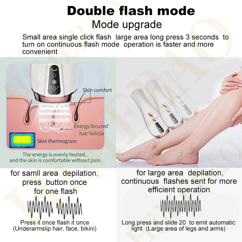 Yoodragons-脱毛用レーザーデバイス,脱毛器,アイケア,6つのレバー,顔の部分の脚,ビキニライン,全身