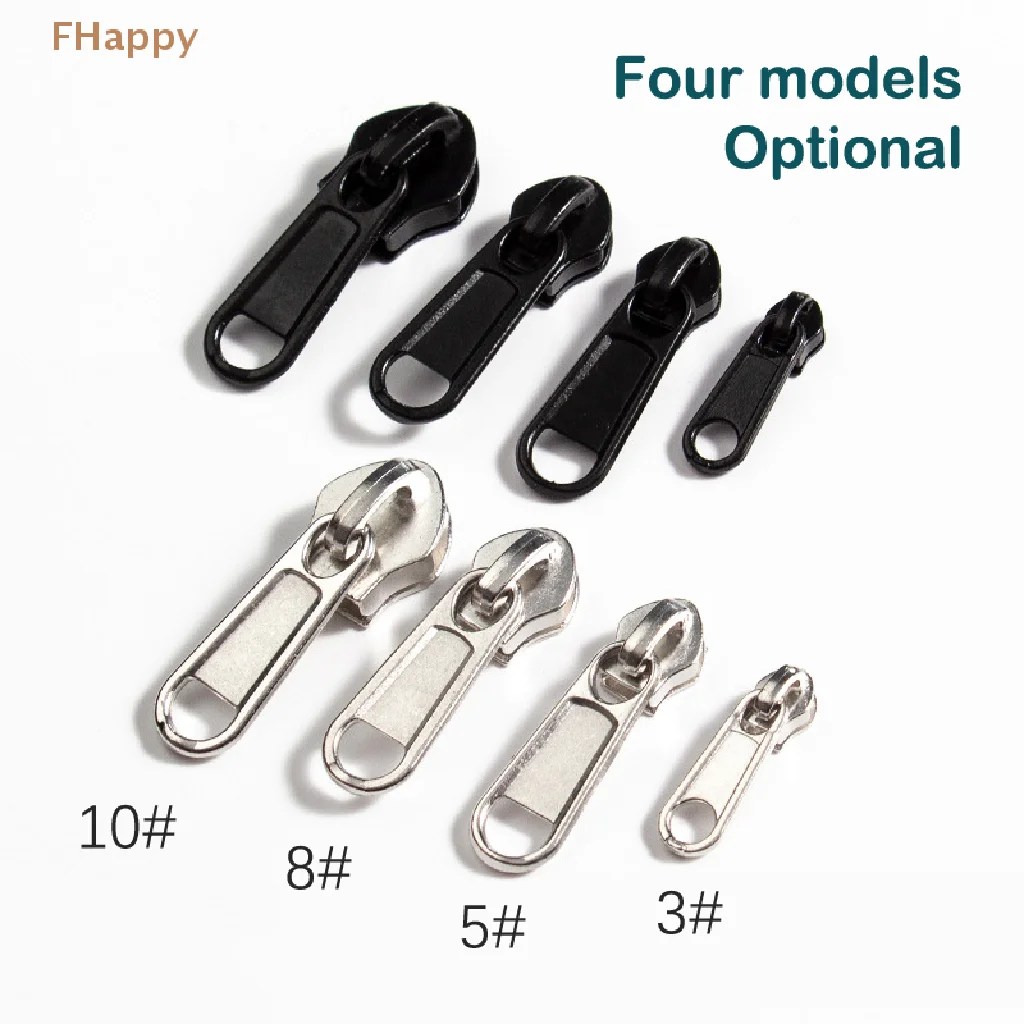 5/8Pcs 4 Sizes Universal Instant Fix Zipper Repair Replacement Slider Zippers For Sewing Clothes Bag Luggage Fix Repair