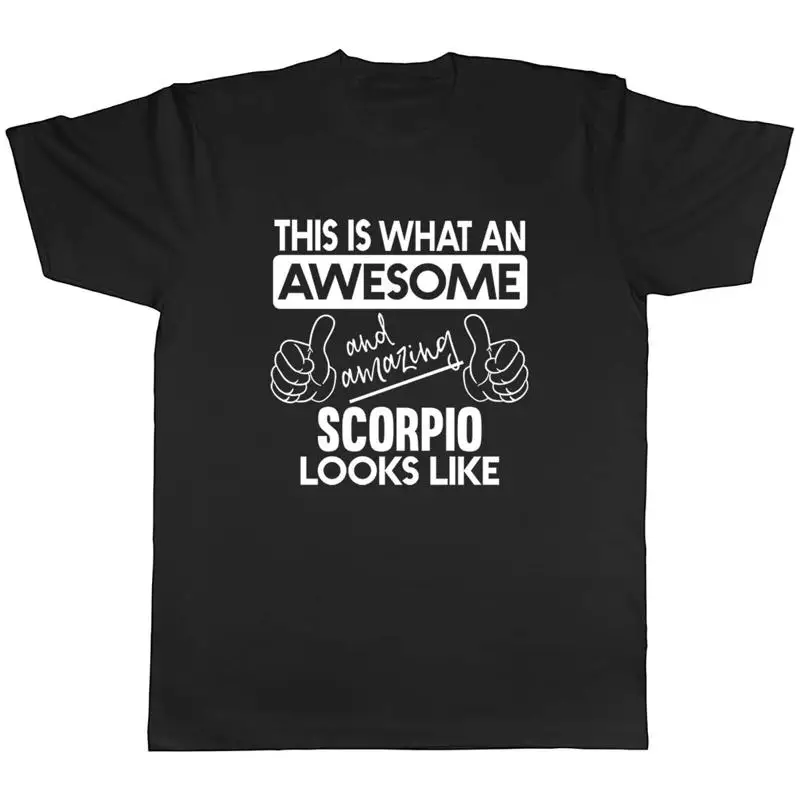 

Футболка со знаком зодиака Скорпион, мужская потрясающая и удивительная Скорпион выглядит как футболка унисекс, подарок