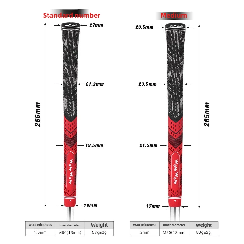 قبضة نادي الجولف ذات ملمس رقيق من Ironclad بلونين من خيط القطن المطاطي لممارسة المبتدئين #2