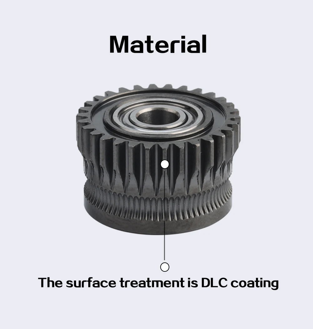 Trianglelab ® DLC K1 Gear K1C Extruder K1max DLC Gear Vollmetall-Integriertes Getriebe mit DLC-Beschichtung für K1 K1 Max K1C Extruder 3D-Drucker – Detail 4