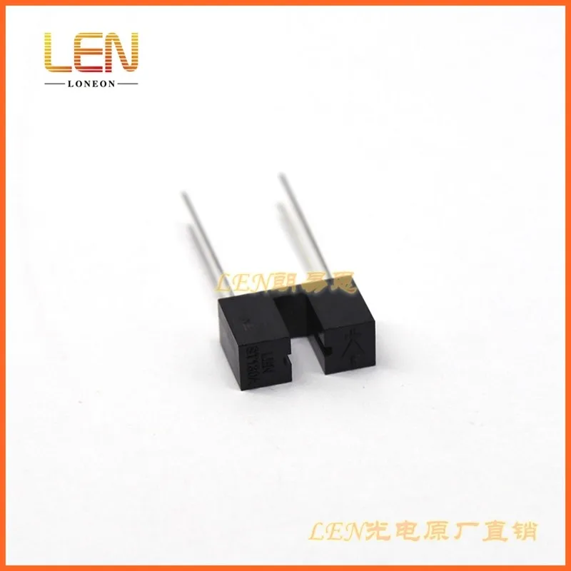 10PCS LEN ST130A single beam direct infrared photoelectric sensor through beam switch slot type optocoupler slot width 2.7mm