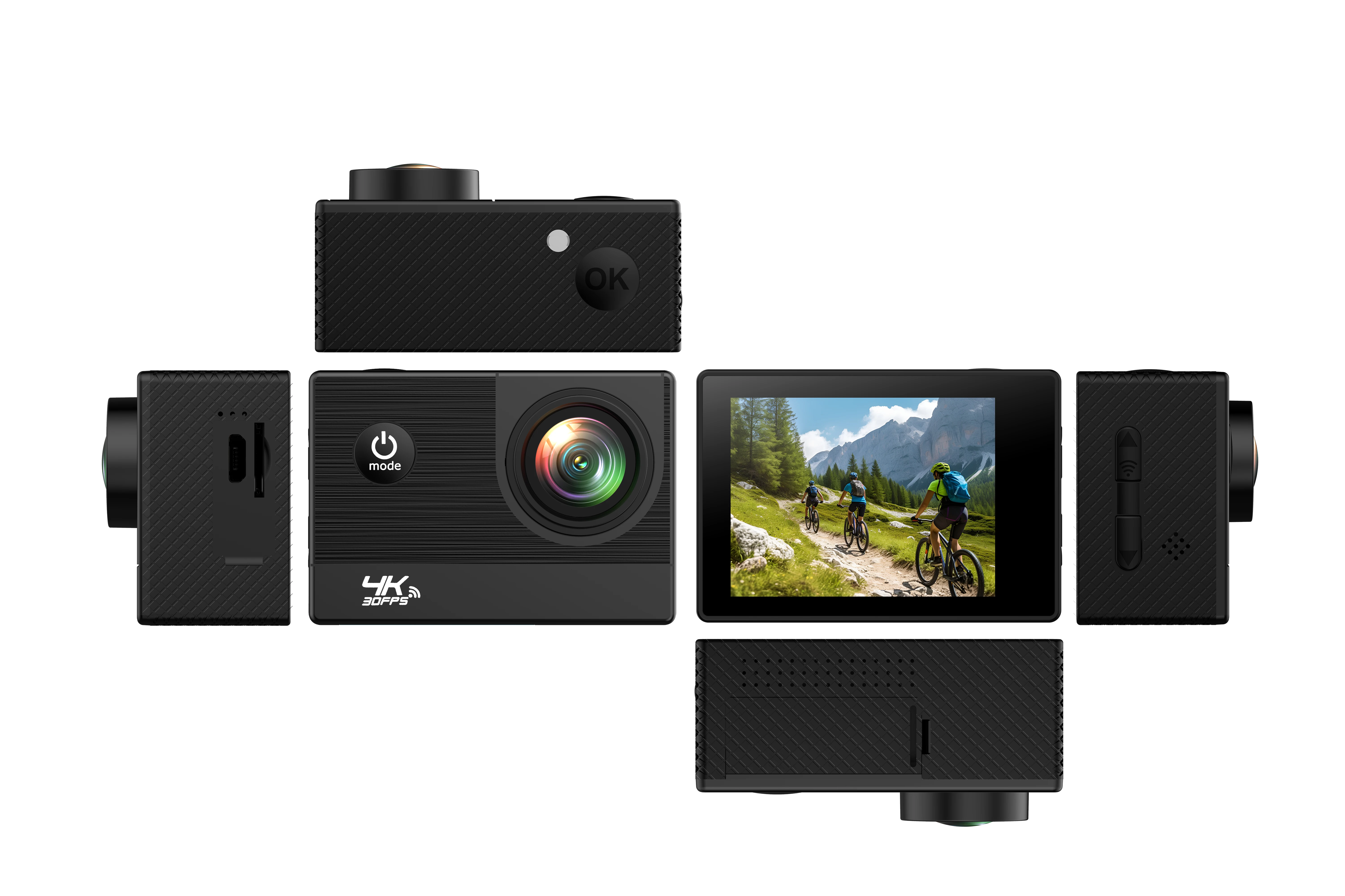 JW HotSale Sport Action  2024 New Release UHD 4K 30fps Wifi 2.0inch HD Screen 30m Waterproof 4X Zoom 170 Degree Wide Lens