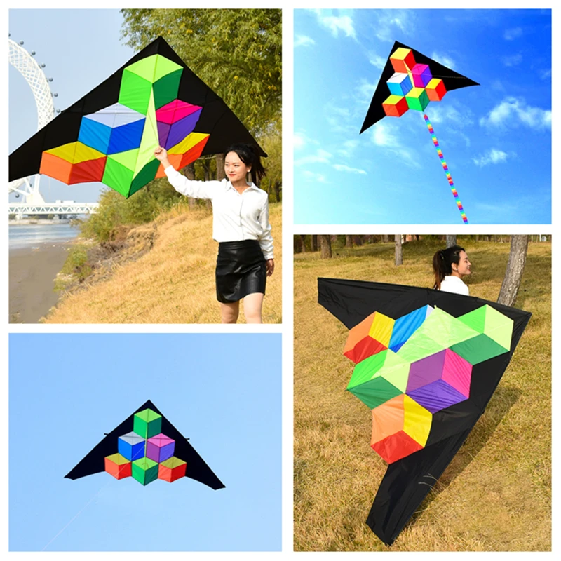 free shipping high quality Step by step kite with handle line kite fabric ripstop kite factory kitesurf cerf volant umbrella fun