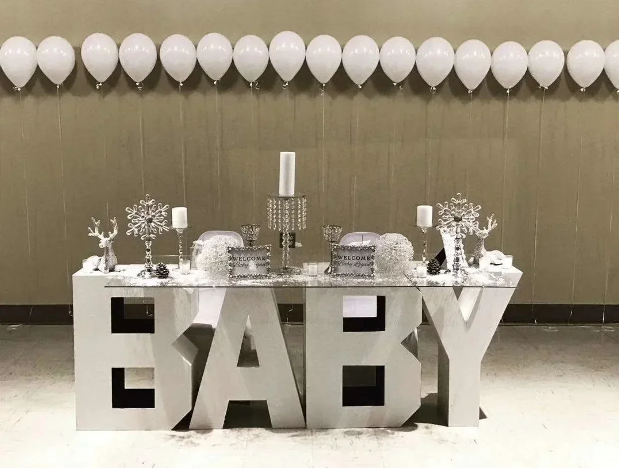 2024 Hot Selling New Style Large Baby Letter Table for Birthday Party Other Wedding Decoration