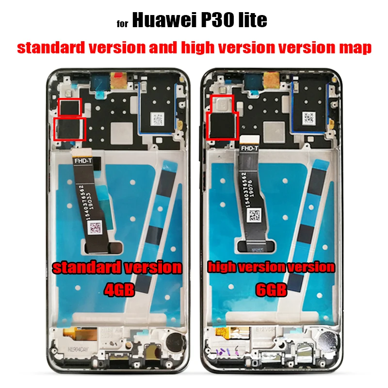 For Huawei-6.15 inch lcd screen for p30 lite/nova 4e, parts for repair and touch screen assembly