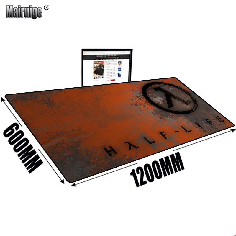 

Large Mouse Pad Game Half Life Mousepad Company Dropshipping Playmat Office Accessories Game Mats Desk Mat Mouse Pads Gamer