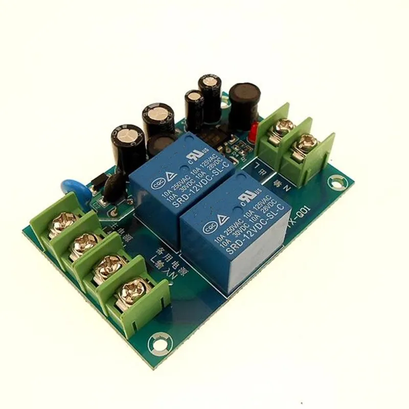 1pcs YX-Q01 220V Two-Way Power Automatic Switcher 10A 2 Power Supply 2 In 1 Out Power Failure Conversion Switch Board Module