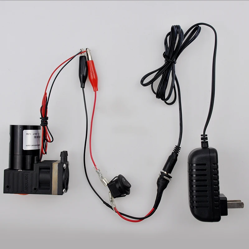 KZP 12V/24V Brushless Motor Positive Negative Pressure Mini Epdm Diaphragm Single Head Vacuum air Pump High Precision