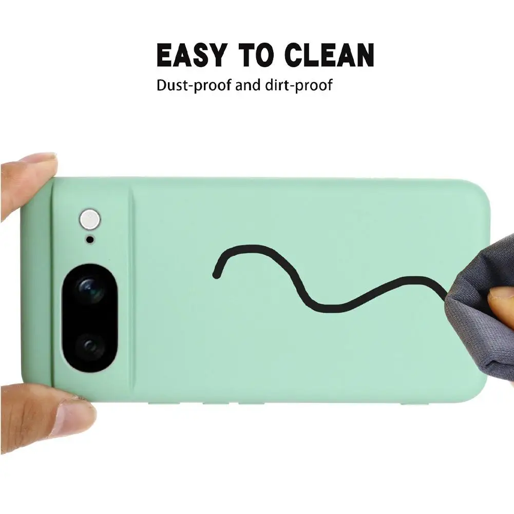 FOR Google Pixel 9pro Xl Mobile Phone Case Liquid Silicone Solid Color Simple Mobile Phone Case Liquid Silicone Pure Color