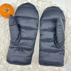 Winter Ski Mittens Women's Puff Down Mittens Womens Puff Down Waterproof Gloves Snowboarding Women's Cold Weather Mittens Winter