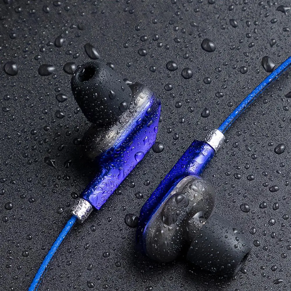 In-Ear Wired Earphone Dual Dynamic Coil 4-Speaker Stereo Headphone Earbuds Decor