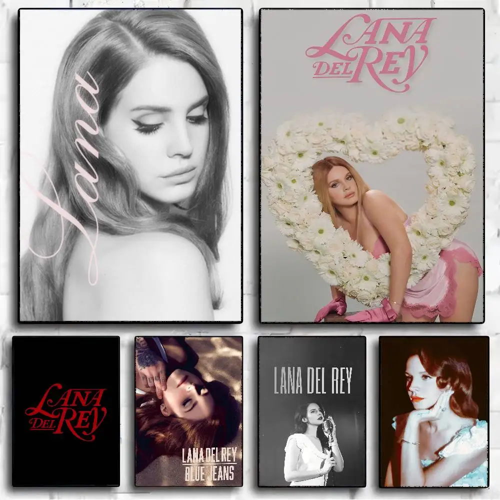 Pôsteres clássicos de filmes Lana Del Rey, preto e rosa, pôster de qualidade HD, pintura de arte de parede, decoração nórdica para casa