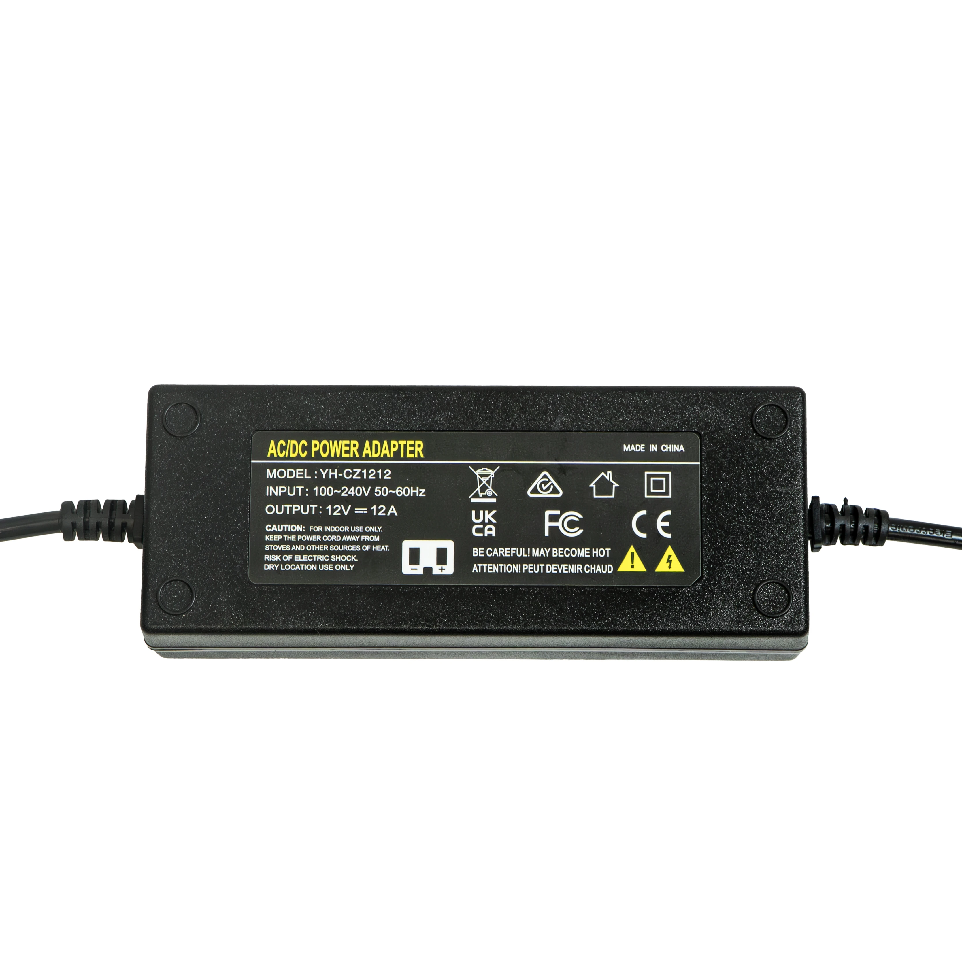 12V 12A Diesel Heater Adapter Power Cord AC110V-240V to DC Power Supply Adapter EU/UK/US PLUG