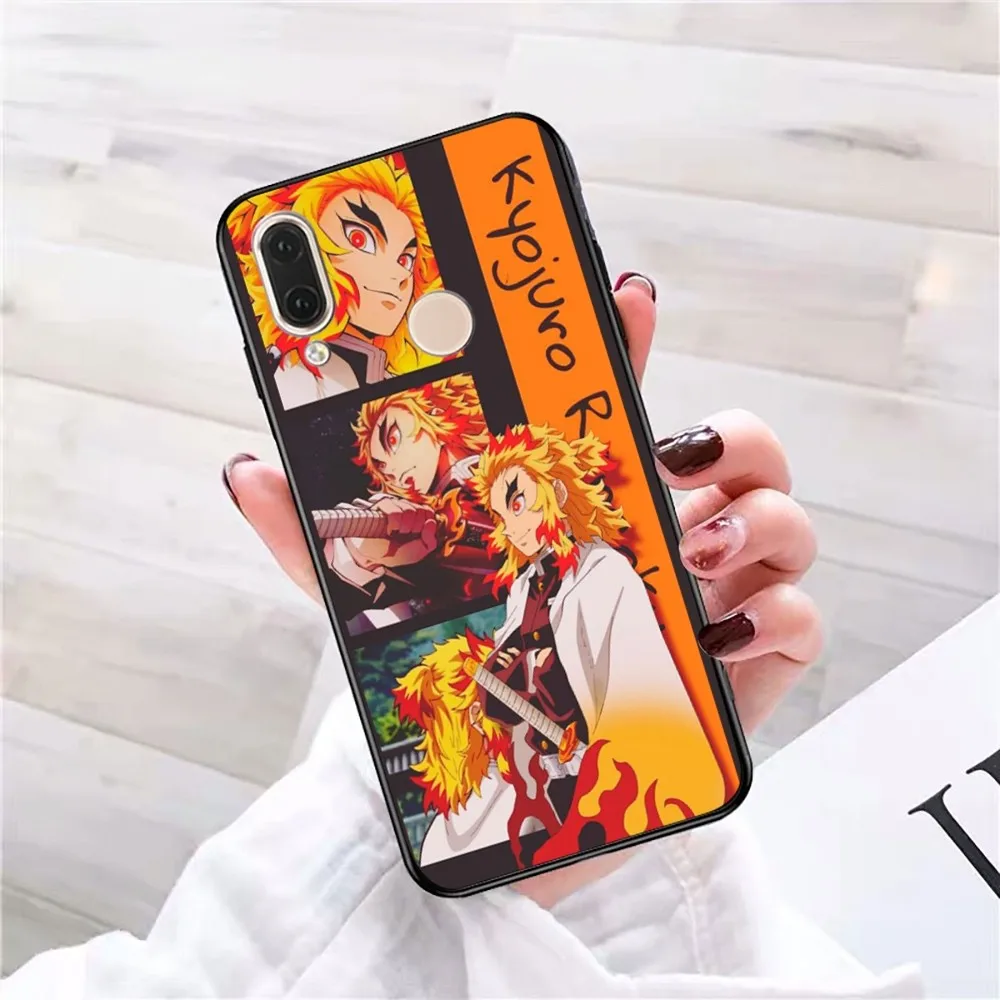 Demon Slayer Rengoku Kyoujurou Phone Case For Redmi 5 6 7 8 9 10 plus pro 6 7 8 9 A GO K20 K30 K40 pro plus F3 Fundas