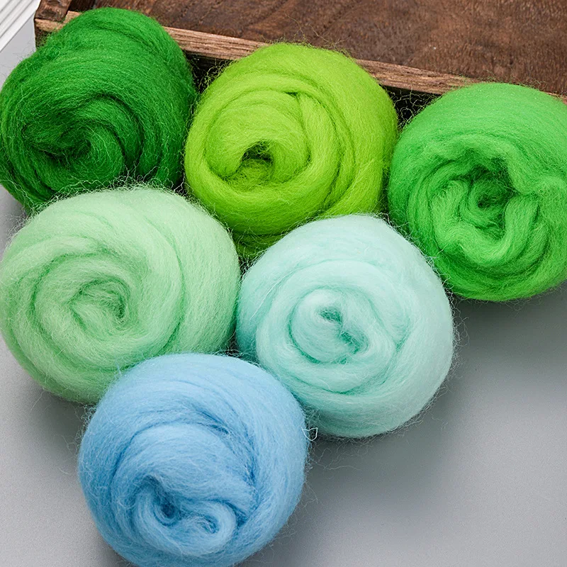 10 جرام لتقوم بها بنفسك الصوف المتجول إبرة التلبيد 8 ألوان ورأى مع ألياف الصوف المواد اليدوية للمبتدئين إبرة التلبيد صنع المنتج