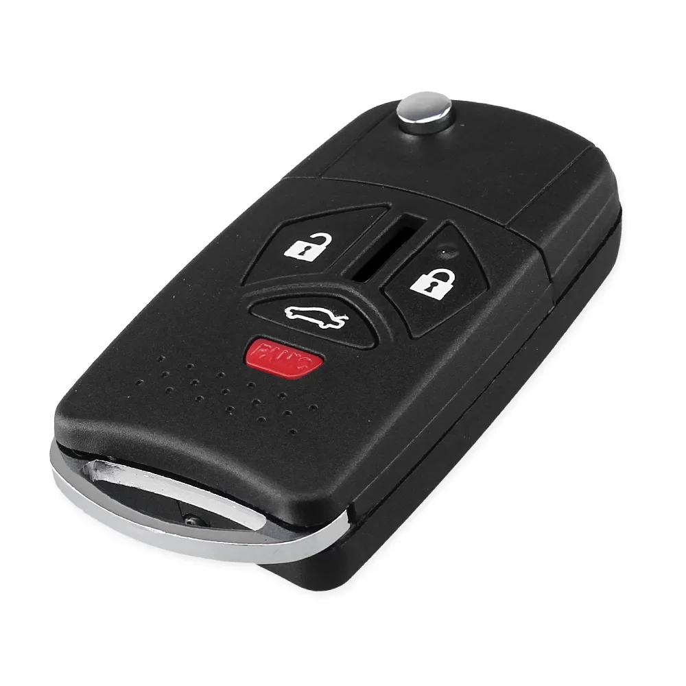 KEYYOU zmodyfikowany kluczyk-pilot składany do samochodu Case Keyless Fob do Mitsubishi Galant Outlander Eclipse Lancer 3 4 przyciski