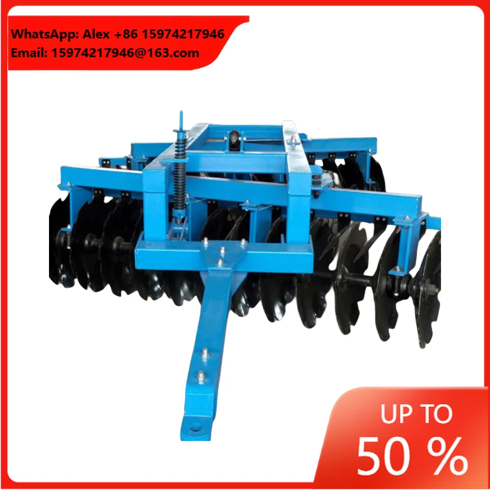 Farm Implement Tractor Mounted 3 Point Hitch Mounted Light Duty Disc Harrow, Farm Use Offset Disc Harrow