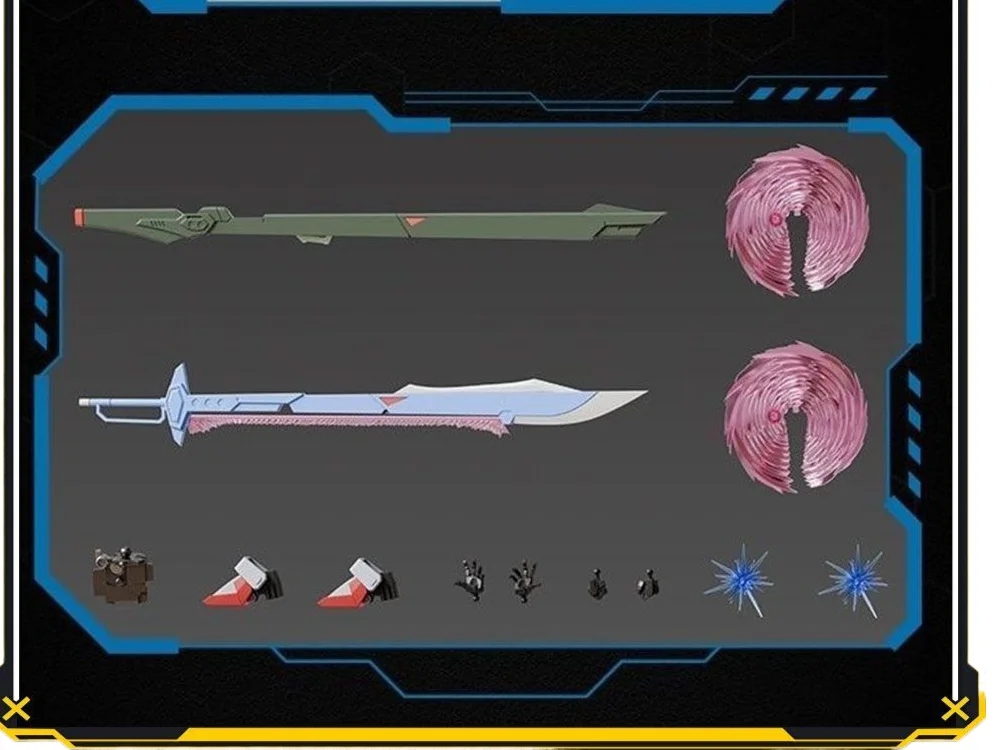 MR Destiny Slash Sword Effect Upgrade Full Set Accessory Pack for Shinn Asuka Mecha