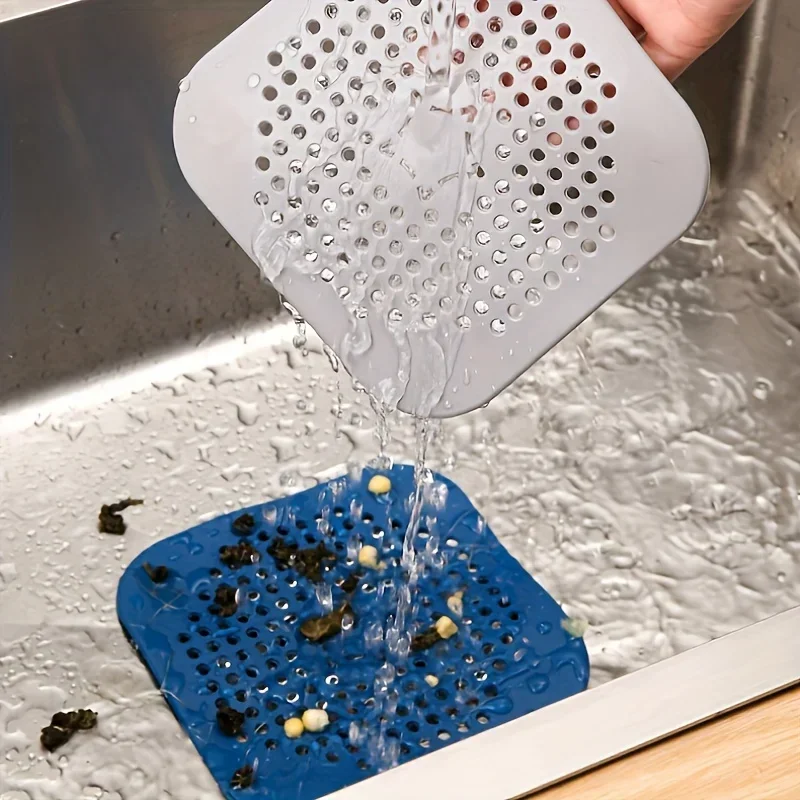 3PCS drain trap filter sink anti-blocking filter bathtub shower floor silicone plug cover kitchen bathroom accessor