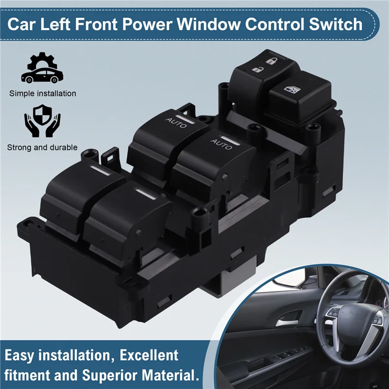 

Car Left Front Power Window Control Switch Window Glass Lifter Button 35750-TA0-A31 For Honda Accord 2008-2012-A08Q