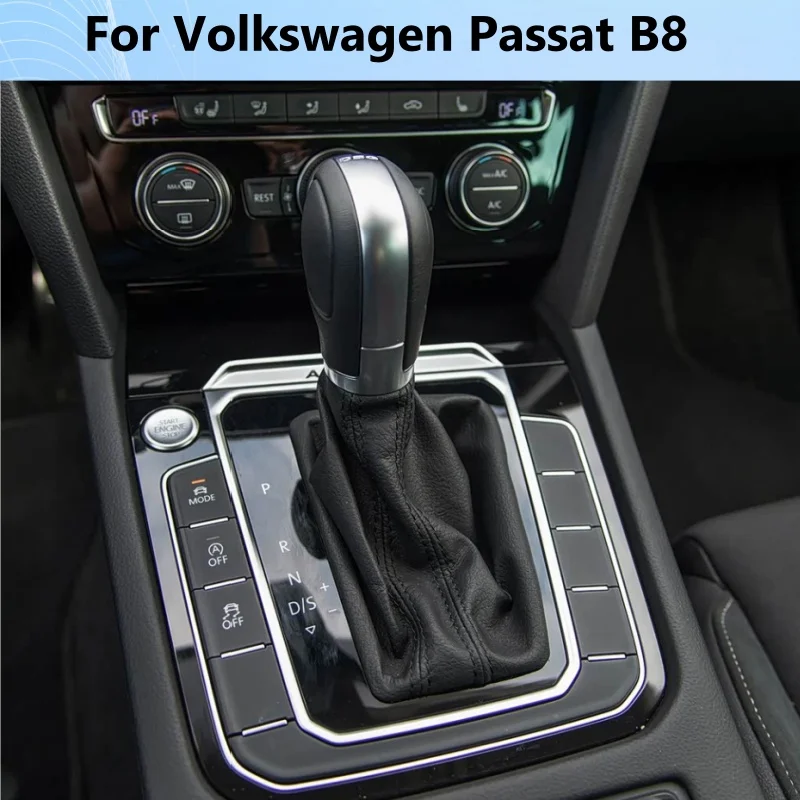 

Automatic LHD Gear Shift Knob Gaiter Boot Cover Auto Trans Shift Plate Frame Trim Panel For Volkswagen Passat B8 AT DSG