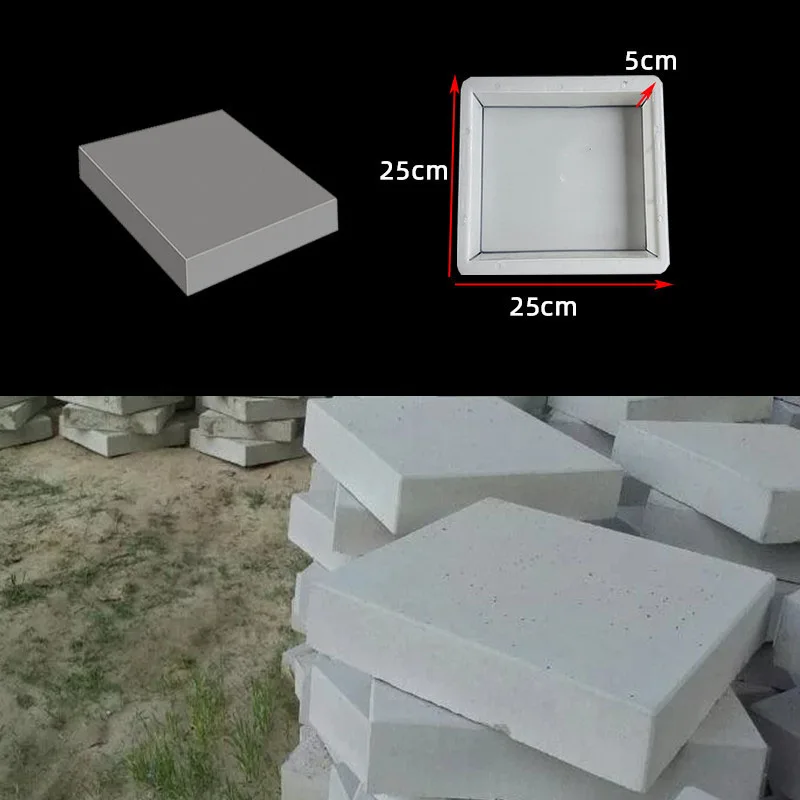 Square Plastic Concrete Mold for Garden Stepping Stones Paving Slabs Floor Tiles Garden Patio Pavement Cement Moulds