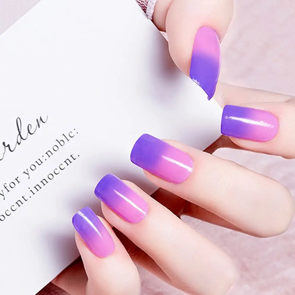 

Shiny Sequins Water-based Changing Thermal Gradient Nail Varnish Temperature Control Nail Oil Temperature Changing Nail Polish